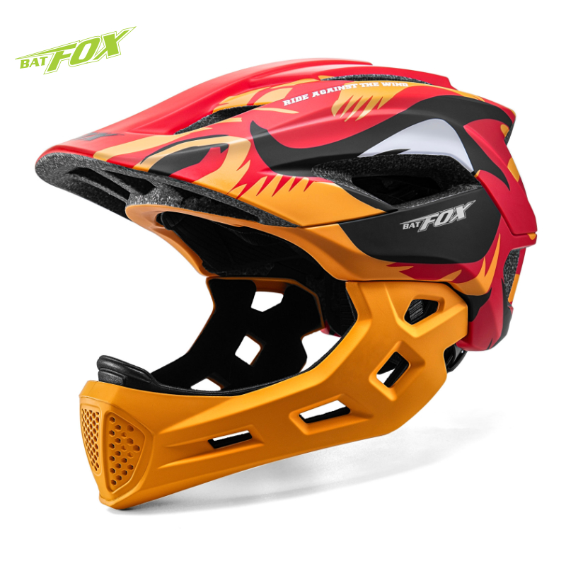 Sports Equipment Stores - BATFOX enfants casque de vélo intégral