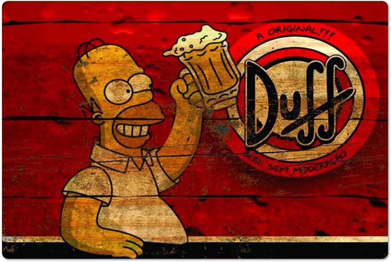 Sports Equipment Poster - Affiche métallique rétro Homer Duff Beer,