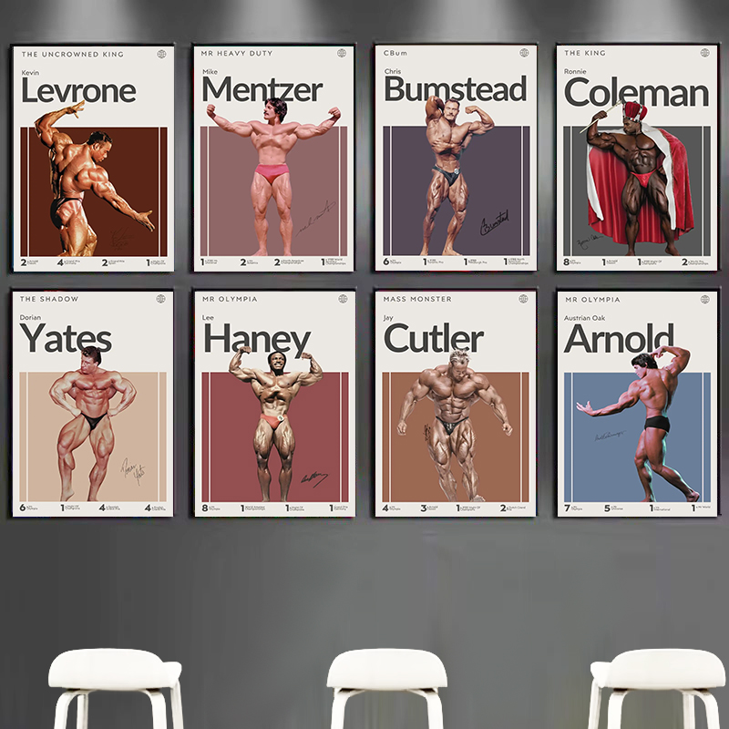 Sports Equipment Poster - Affiche de Bodybuilder de Motivation, Bumstead