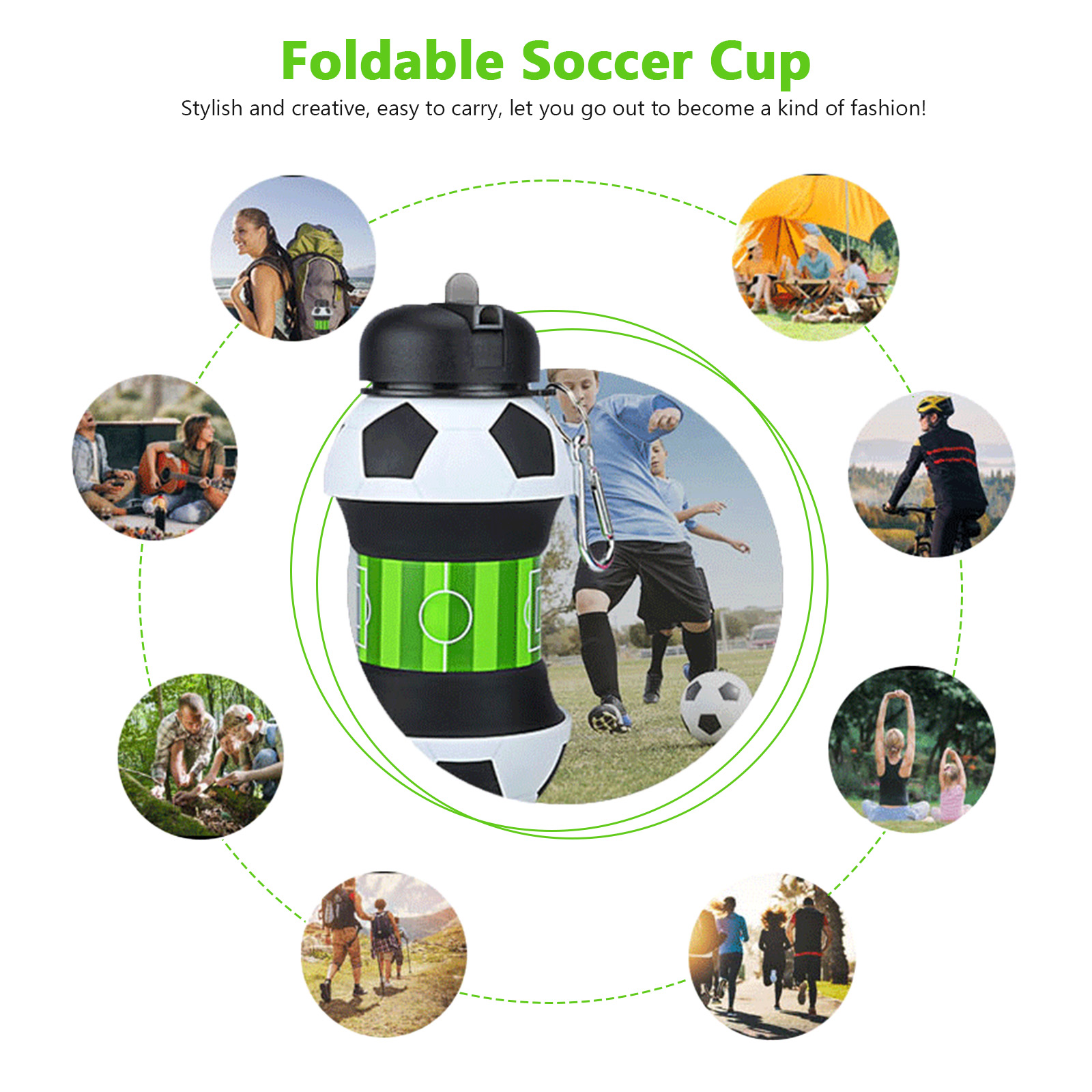 Bouteille d'eau pliable de 550 - Sports Equipment Stores avis et prix